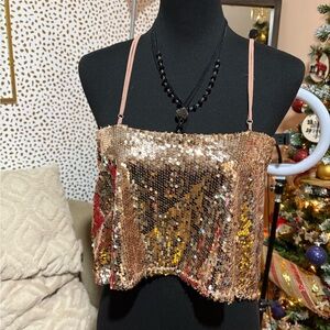Hot & Delicious Sequin Top - Size M